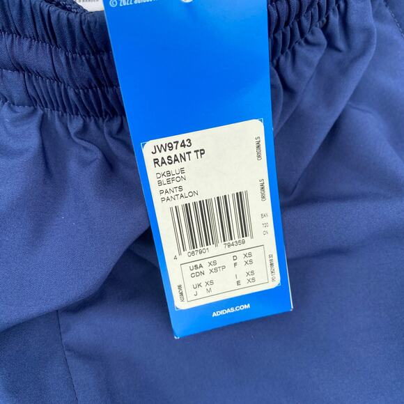 Adidas Women's Rasant Oversized Zip Off Track Pants Blue XS - Picture 3 of 7